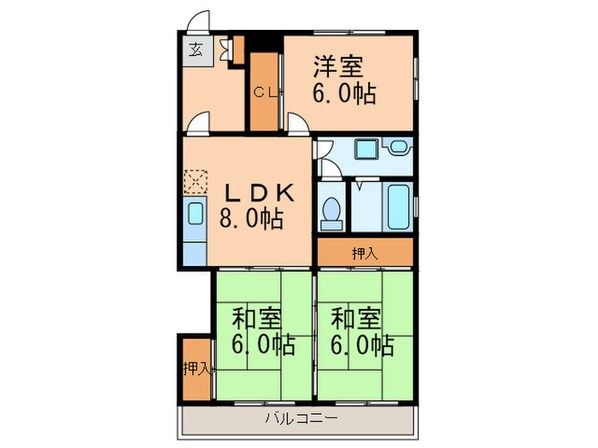 ＴＥＣＨ-1の物件間取画像